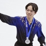 　ミラノ・コルティナ五輪で銀メダルを獲得したフィギュアスケート男子の鍵山優真＝２月、ミラノ（共同）