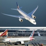 　米航空大手のユナイテッド航空機（上、同社提供）とアメリカン航空機