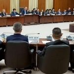 　今国会で２回目の討議を実施した衆院憲法審査会＝１６日午前、国会