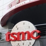　台湾積体電路製造（ＴＳＭＣ）のロゴ＝２０２３年１１月、台湾・新竹市（共同）