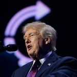 　トランプ米大統領＝１７日、米西部フェニックス（ロイター＝共同）