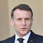 　フランスのマクロン大統領（ゲッティ＝共同）