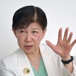 　米ニューヨークの国連本部で、共同通信との単独会見に応じる国連軍縮担当上級代表の中満泉事務次長（共同）