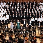 　「がん患者さんが歌う第九チャリティーコンサート」＝１９日午後、東京・池袋の東京芸術劇場（代表撮影）