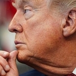 　トランプ米大統領＝１８日、ワシントン（ＡＰ＝共同）