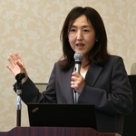 　猿橋賞に決まり、記者会見する今田由紀子さん＝２０日午後、東京都千代田区