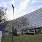 　国際労働機関（ＩＬＯ）本部が入る建物＝２０２４年１月、スイス・ジュネーブ（共同）