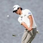 　プロアマ戦に参加した片岡尚之＝ＭＺ・ＧＣ