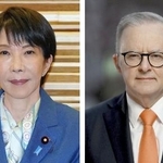 　高市早苗首相、オーストラリアのアルバニージー首相（ゲッティ＝共同）