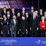 　キプロスで非公式会議を開いた欧州連合（ＥＵ）の首脳ら＝２３日（ロイター＝共同）