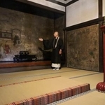 　「客殿」の内部にある、豊臣秀吉が座った可能性のある上座の間＝２３日、大津市の西教寺