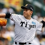 　７回無失点で今季初勝利を挙げた阪神・大竹＝甲子園