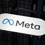 　米メタのロゴ＝２０２５年６月、パリ（ロイター＝共同）