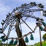 　ジャングリア沖縄の新アトラクション「やんばるトルネード」＝２７日午前、沖縄県今帰仁村