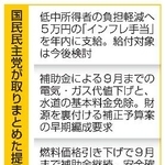 　国民民主党が取りまとめた提言素案のポイント