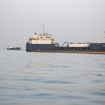 　イラン南部バンダルアバス沖のペルシャ湾の船舶＝２２日（ゲッティ＝共同）