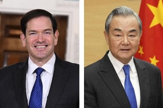 　ルビオ米国務長官（アナトリア通信提供・ゲッティ＝共同）、中国の王毅外相
