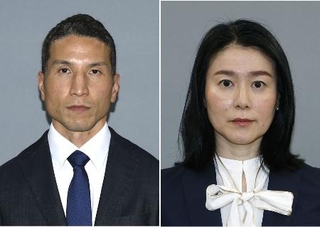 　栗田裕也氏（左）と花岡美也氏
