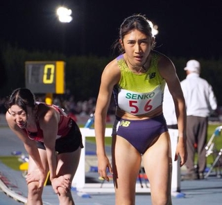 　女子５０００メートルで２１位に終わった田中希実＝延岡市西階陸上競技場