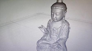 　観音寺が韓国側に提供した仏像の３Ｄデータの一部（田中節孝前住職提供・共同）