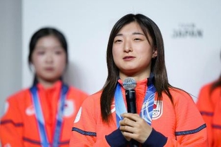 　フィギュアスケートの坂本花織＝２月２４日、東京都内