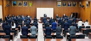 　防災庁の設置関連法案を可決した衆院災害対策特別委＝１４日午後