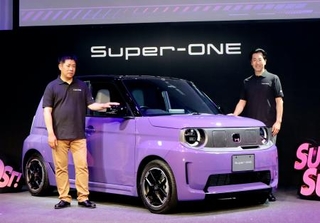 　ホンダの小型電気自動車「Ｓｕｐｅｒ-ＯＮＥ（スーパーワン）」＝２１日午後、東京都港区