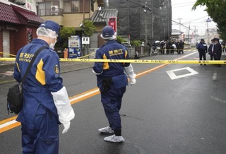 　高林輝行容疑者が男子高校生の頭をハンマーで殴り、けがを負わせた現場付近＝４月２９日、東京都福生市