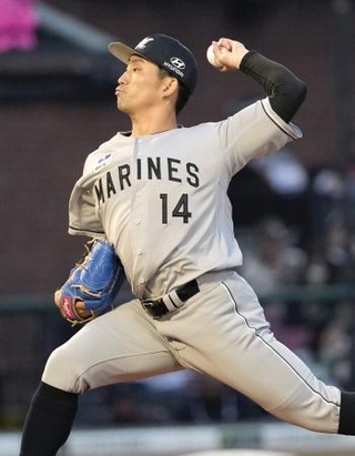 　楽天戦に先発したロッテ・小島＝楽天モバイルパーク