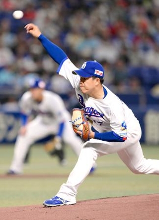 　広島戦に先発した中日・柳＝バンテリンドーム