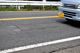 　洋上風力発電所の建設計画を巡り、三菱商事などの企業連合が実施した試掘の跡＝７日、千葉県銚子市