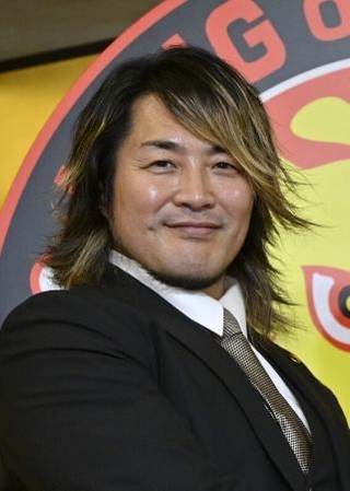 　新日本プロレスの棚橋弘至社長