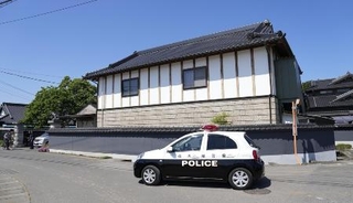 　栃木県上三川町で起きた強盗殺人事件現場の住宅