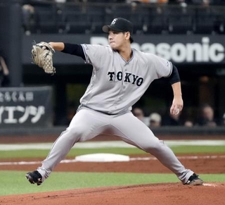 　日本ハム戦に先発した巨人・井上＝エスコンフィールド