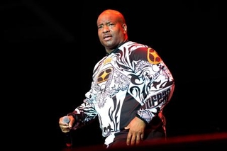 　出演辞退を表明したラッパーのヤングＭＣさん＝２０２２年、米イリノイ州（ＡＰ＝共同）