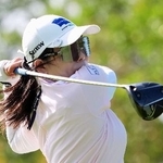 　第２ラウンド、通算７アンダーで４位の勝みなみ＝エルカマレオンＧＣ（共同）