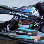 　Ｆ１マイアミＧＰでポールポジションを獲得したメルセデスのキミ・アントネッリ＝２日、マイアミガーデンズ（ＡＰ＝共同）