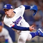 　阪神戦に先発し、７回３安打３失点で初勝利を挙げた中日・中西＝バンテリンドーム