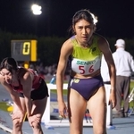 　女子５０００メートルで２１位に終わった田中希実＝延岡市西階陸上競技場