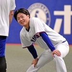 　調整する中日・桜井＝バンテリンドーム