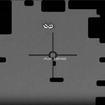 　日本周辺で撮影され、白い輪郭の物体が不規則に動き回る様子が写った映像の一こま（米国防総省提供）