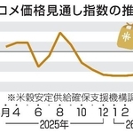　コメ価格見通し指数の推移