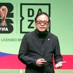 　記者会見するＤＡＺＮの日本法人の笹本裕ＣＥＯ＝１１日、東京都内