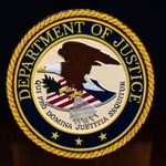 　米司法省のロゴ＝４日、ワシントン（ＡＰ＝共同）