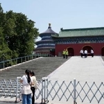 　トランプ米大統領の訪中で閉鎖される世界遺産の名所、天壇公園＝１２日、北京（共同）