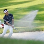 　第１日、３アンダーで２位の池田勇太＝茨木ＣＣ