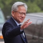 　エヌビディアのジェンスン・フアンＣＥＯ＝１４日、北京（ＡＰ＝共同）
