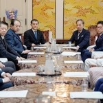 　国会で開かれた衆参両院国家基本政策委の合同幹事会＝１５日午前