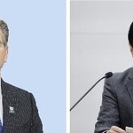 　ベセント米財務長官（左）、植田和男日銀総裁