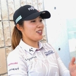 　ブリヂストン・レディースの開幕を前に、取材に応じる古江彩佳＝袖ケ浦ＣＣ袖ケ浦
